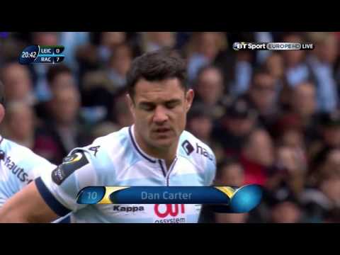 Dan Carter penalty highlights Leicester Tigers vs Racing 92 Champions Cup SF 24.04.2016