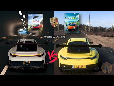 Porsche Cars Engine Sound Direct Comparison /Forza Horizon 5 vs The Crew Motorfest #fh5 #tcmotorfest
