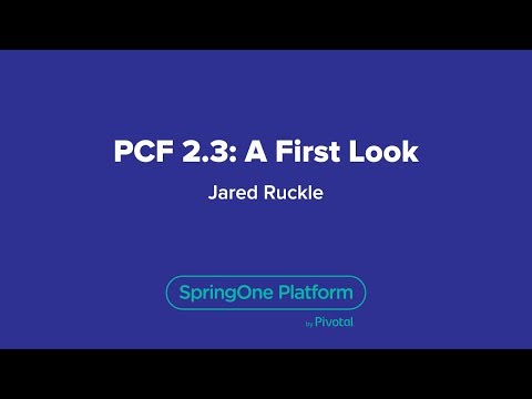 Pivotal Cloud Foundry 2.3: A First Look