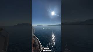 Balcony view from msc Grandiosa with msc friend Barbara Caruso 💙 #mscgrandiosa #cruise #cruiseship