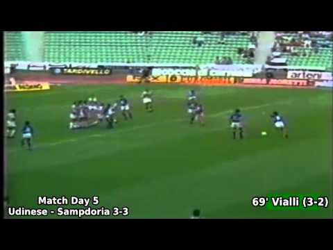 Serie A 1989-1990, day 5: Udinese - Sampdoria 3-3 (Vialli goal)