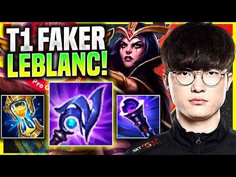 FAKER TRIES LEBLANC MID WITH NEW ITEMS! - T1 Faker Plays LeBlanc Mid vs Pantheon! | Season 11