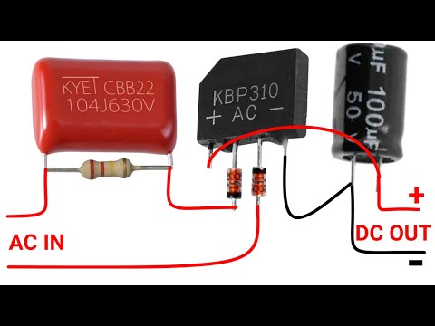 220v to 3/6/9/12/24/48/96/120v DC, LED Driver circuit Without Transformer