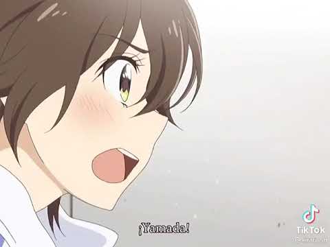 Anime girls yuri : girls kiss and love