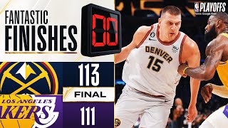 Final 3:04 WILD ENDING #1 Nuggets vs #7 Lakers - G