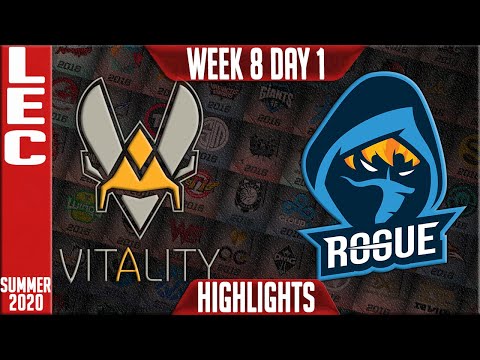 VIT vs RGE Highlights | LEC Summer 2020 W8D1 | Team Vitality vs Rogue
