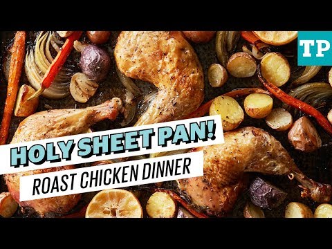 Easy Sheet Pan Roast Chicken Dinner