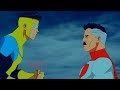Invincible Vs Omni Man Fight Scene Part 1 Full Fight Invincible Episode 8