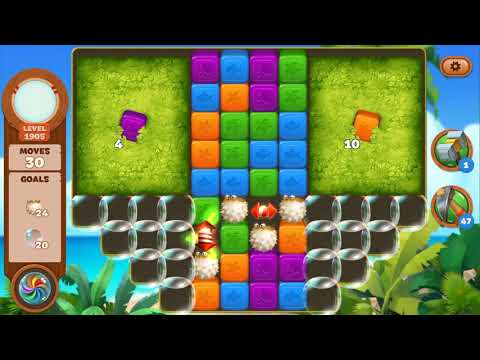 Lost Island Blast Adventure Level 1905 NO BOOSTERS - A S GAMING ✔️