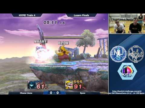 HYPE! Train 4 PM Singles Losers Finals: Obama Llama (Samus) Vs. Bpow (Wario)