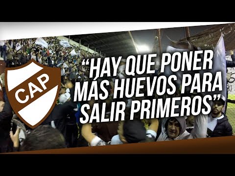 "Hay que poner mas huevos para salir primeros" Barra: La Banda Más Fiel &bull; Club: Atlético Platense