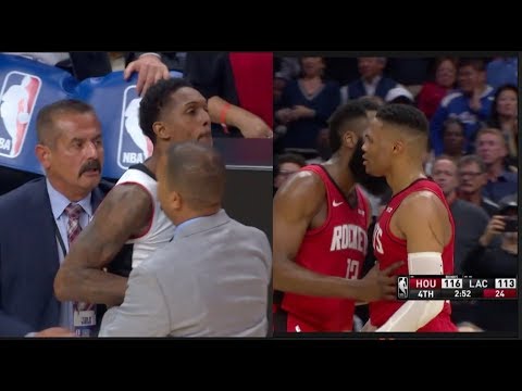 Lou Wil & Pat Bev Ejected! Russ Drops 40! Clippers Vs Rockets| FERRO REACTS SPORTS