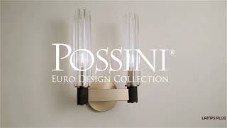 1_Watch A Video About the Possini Euro Augustine Warm Brass 2 Light Wall Sconce