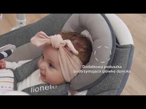 Миниатюра изображения товара Качели для новорожденных Lionelo Ruben (серый/бирюзовый)