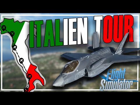 Mit der F35 durch Italien im MSFS | Italien Tour Teil 1