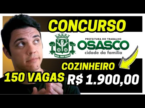 CONCURSO PREFEITURA DE OSASCO COZINHEIRO