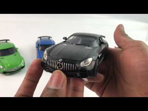 Металлическая машинка Mini Auto 1:32 «Mercedes AMG GT» 3222B, 15 см. инерционная, свет, звук / Микс