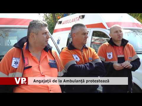 Angajaţii de la Ambulanţă protestează