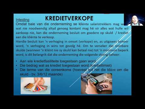 KREDIETVERKOPE   DEEL 1 (GRAAD 9)
