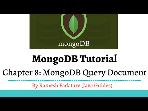 MongoDB Tutorial 8 MongoDB Query Document