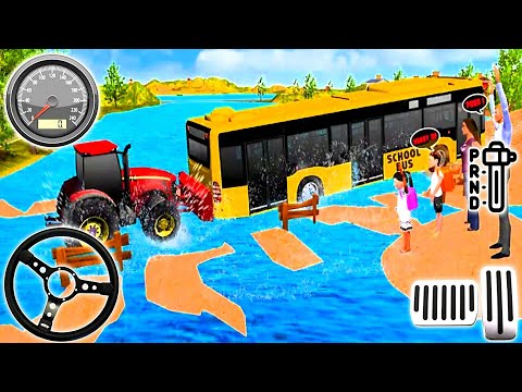 Offroad Chained Tractor Towing Rescue - Tractor Pulling Vehicles Simulator - Android Gameplay