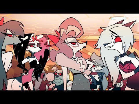 Helluva Boss S1: Episode 8 - Queen Bee (Loona Socializing with other Hellhounds)