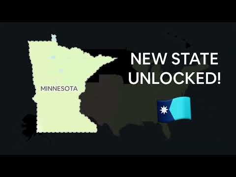 Ryan Trahan “New State Unlocked” (Minnesota) 50 States in 50 Days.