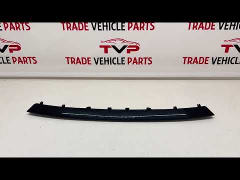 Fits BMW 1 11-18 Front Bumper Lower Centre Moulding Gloss Black Sport Urban M video