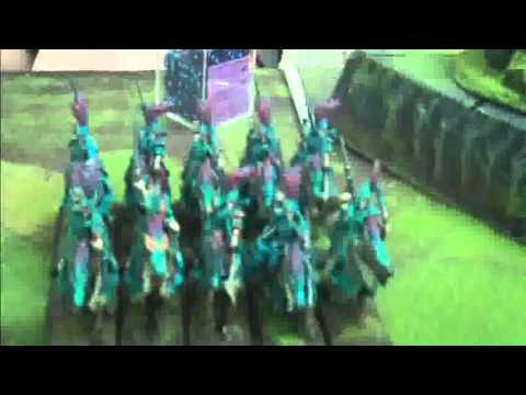 Ogres vs High Elves 01 Warhammer Fantasy Battle Report (runic ruins)