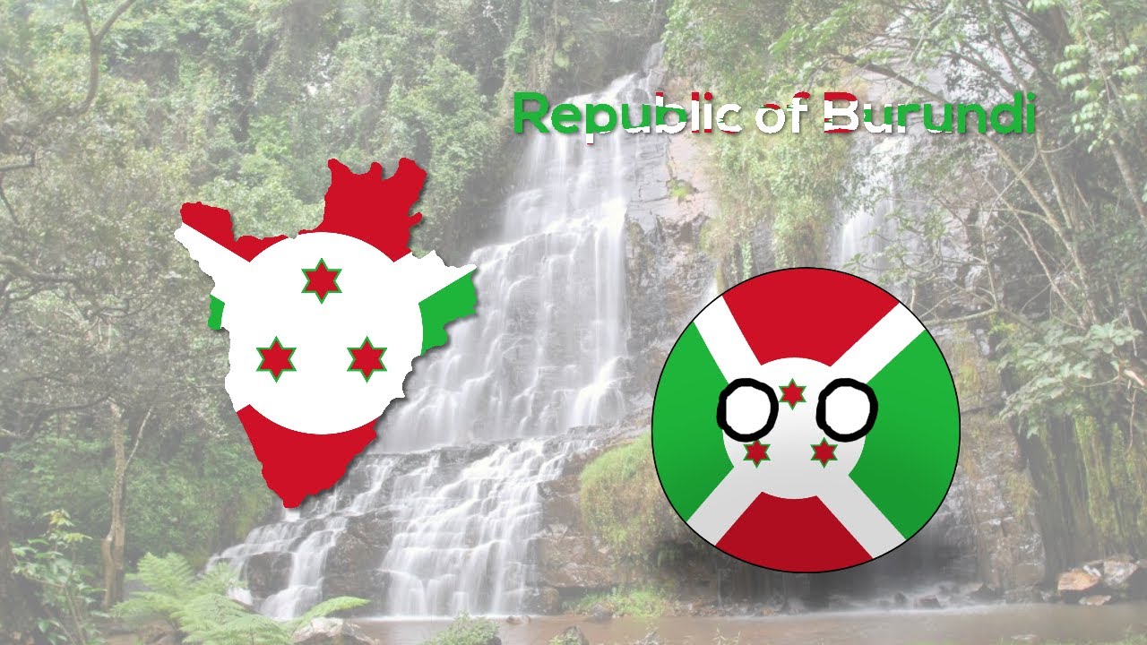 Republic of Burundi || Flag map and Countryball Speed art