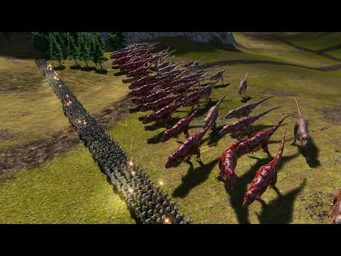 50 T-Rex vs 500 Modern Soldiers - UEBS2 Ultimate Epic Battle Simulator 2