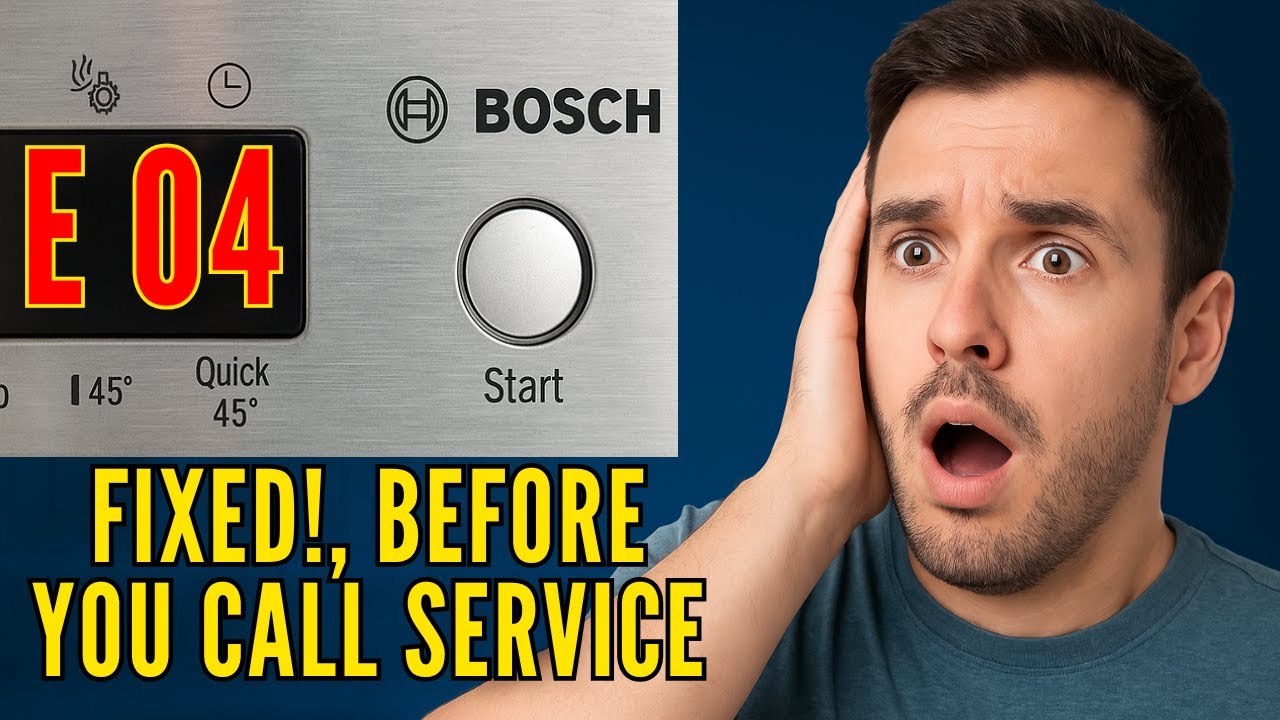 How to Fix Bosch Dishwasher E 04 Error – Step-by-Step Guide