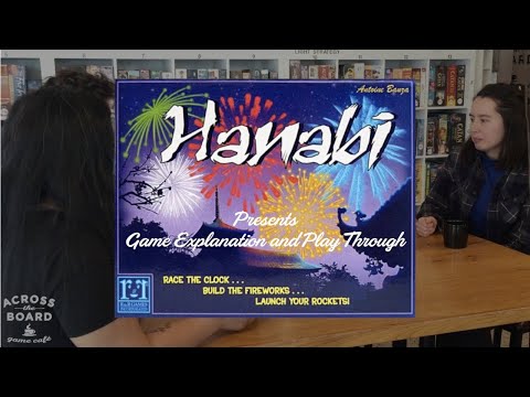Hanabi Rules and Play Through with Across the Board Game Café