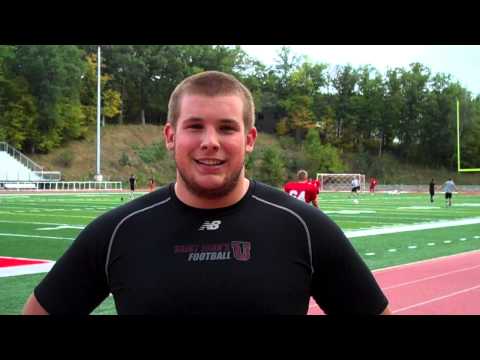 Interview w/SJU Junior Offensive Lineman Kevin Battis - 2012 St. Thomas