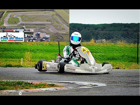 Cecina: onboard racing kart Pista del Mare 12 Marzo 2023 test pre-gara Coppa Italia OKN