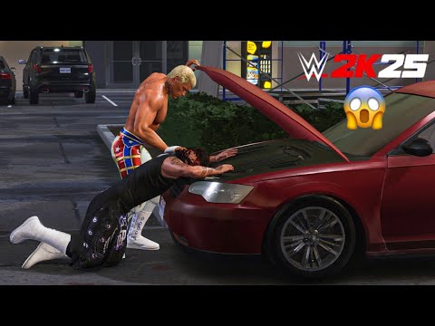 Cody Rhodes Destroys Dominik Mysterio at Backstage Brawl | WWE 2K25 Gameplay