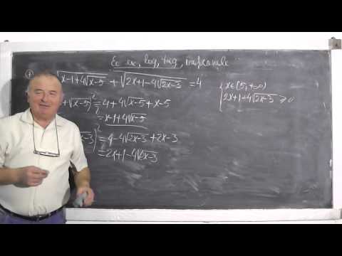 1/2 Lectia 345 - Ecuatii irationale cu Andreea, Alex si Vlad - Tema la matematica - Clasa 10