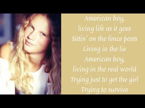 American boy - Taylor Swift (lyrics video)