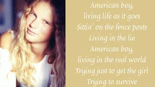 American boy - Taylor Swift (lyrics video)