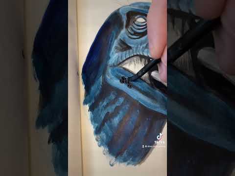 Art Advent Calendar - Scorpios Rex - Dinosaur Painting