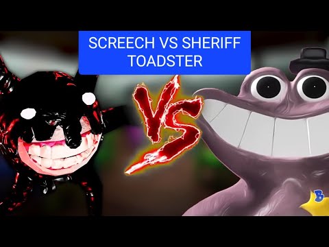 SCREECH (ROBLOX DOORS) VS SHERIFF TOADSTER (GARTEN OF BANBAN 4) [BATALHA DE RAP]!!!