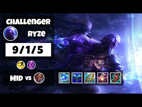 Ryze vs Lucian EU Challenger MID (9/1/5) - v11.11
