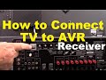 How To Connect A TV To AVR Surround Sound Receiver