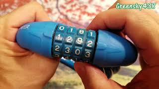 How To Change Combination Number Bicycle Cable Lock - works on most keyless cable locks