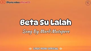 Download lagu Beta Su Lalah - Marli Matapere (PopAmbon) || Lirik Lagu mp3