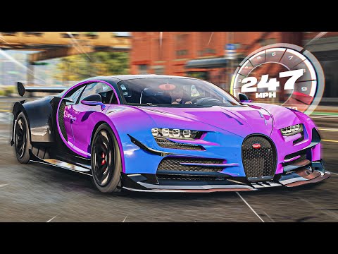 Need for Speed Unbound - FASTEST Top Speed Bugatti Chiron Customization!