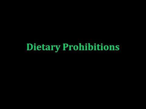 Appendix 16 — Dietary Prohibitions