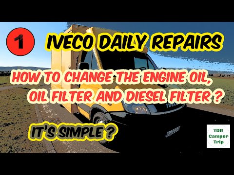 Iveco Daily F1A 2,3 + ZF Agile 6AS - How to change the engine oil, oil filter and diesel filter