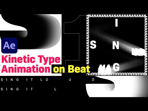 Kinetic Type Animation on Beat | After Effects Tutorial