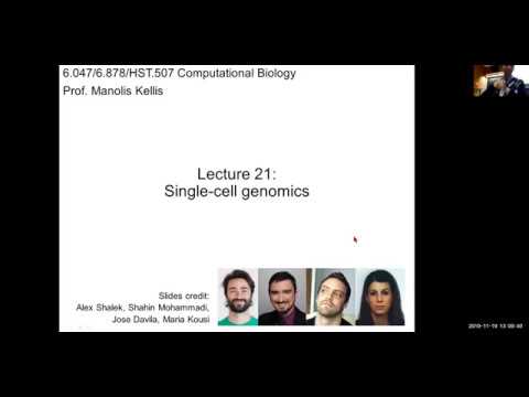 MIT CompBio Lecture 21 - Single-cell genomics (Fall 2019)